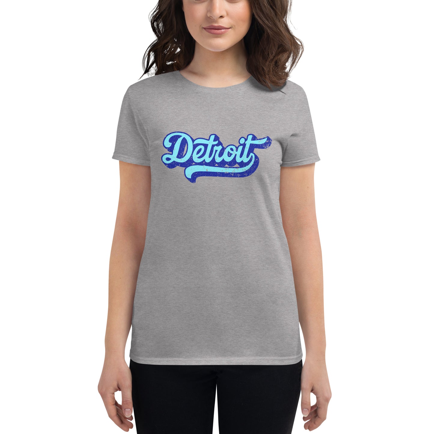 Detroit Large Print Women's Short Sleeve T-shirt