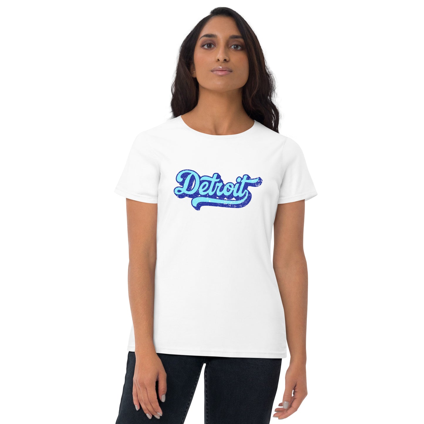 Detroit Large Print Women's Short Sleeve T-shirt