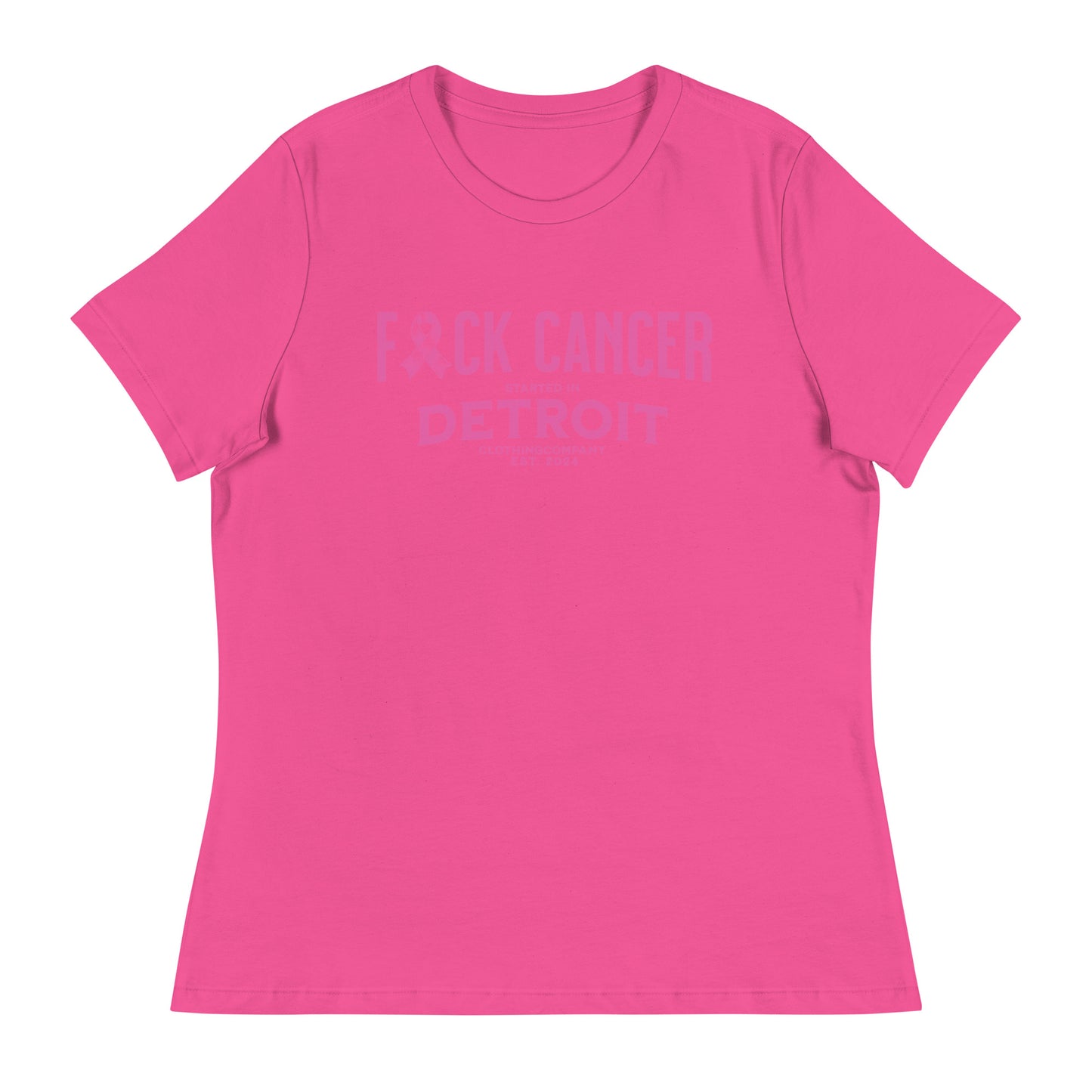 Started IN Detroit F*CK CANCER Women's Relaxed T-Shirt