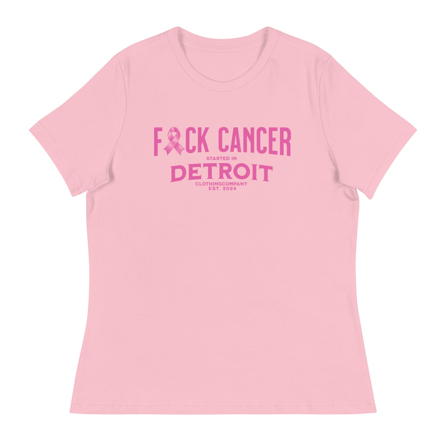 Started IN Detroit F*CK CANCER Women's Relaxed T-Shirt